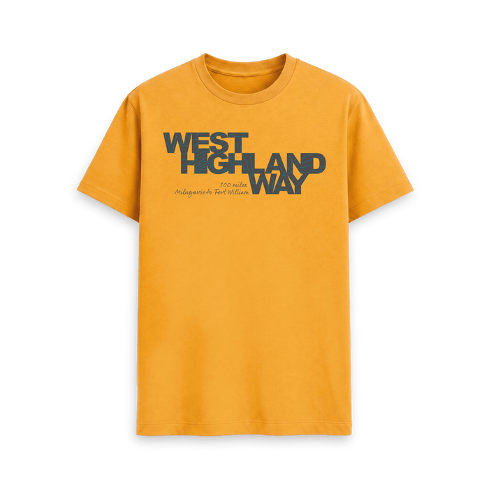 Mustard Printed T-shirt Front