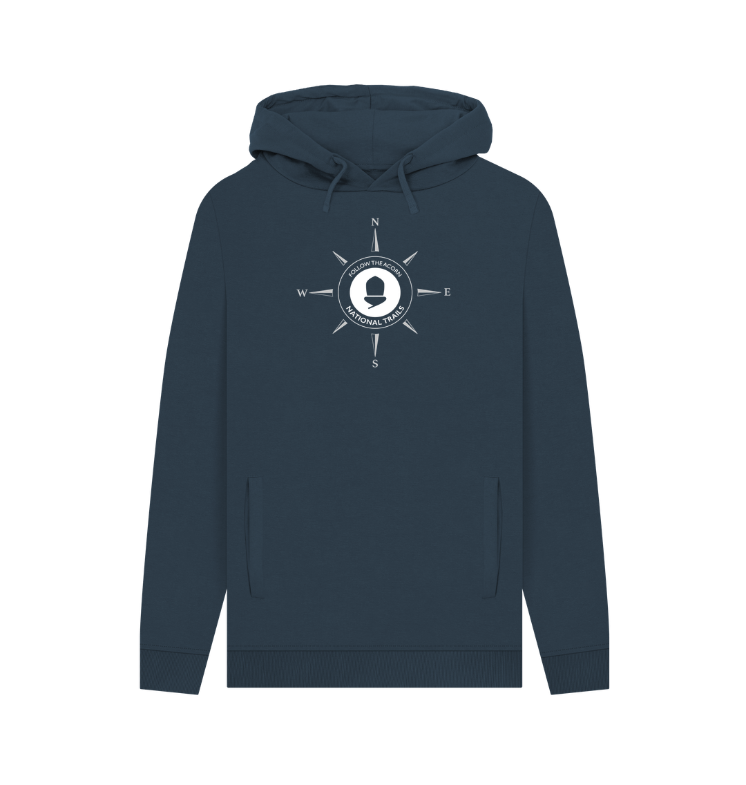 'Follow the acorn' National Trail Men's Compass Hoodie — The Trails Shop