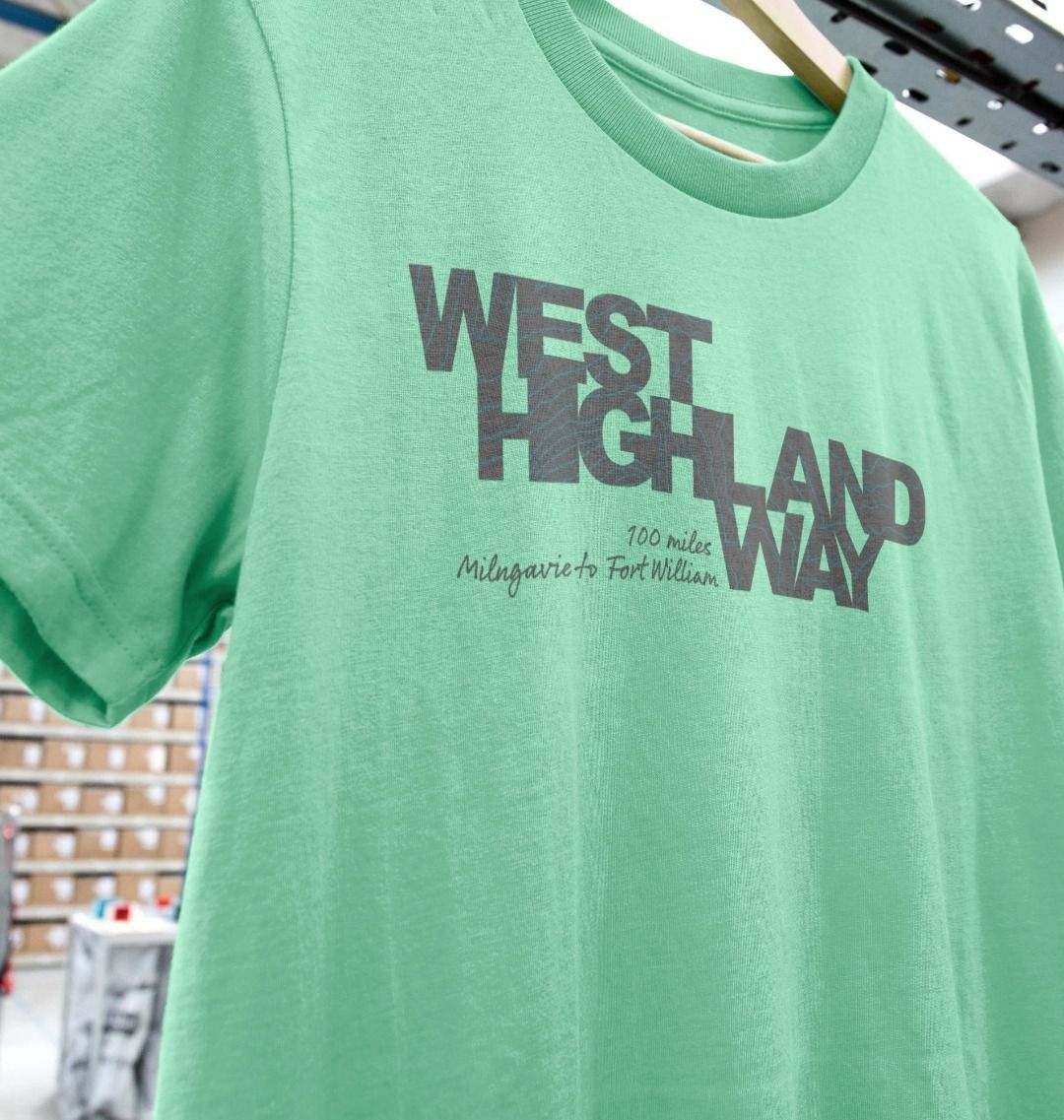 West Highland Way 'contours' women's t-shirt