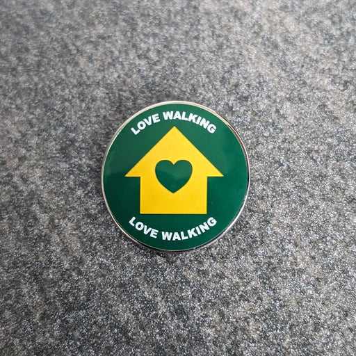 Love Walking Waymarker Enamel Pin Badge