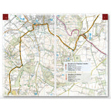 Cotswold Way guidebook map page frpm map booklet- Cicerone Press - The Trails Shop