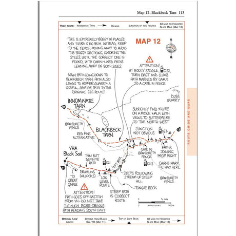 Coast to Coast guidebook - Trailblazer - 10th edition - inside page - The Trails Shop 