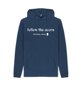 Navy Printed Hoody