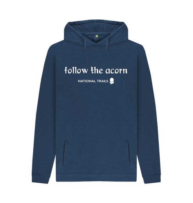 Navy Men's 'Follow the acorn' National Trails hoodie