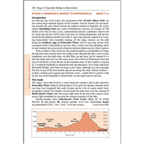 Coast to Coast guidebook - Trailblazer - 10th edition - inside page - The Trails Shop 