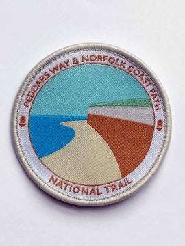 Peddars Way & Norfolk Coast Path woven sew-on badge