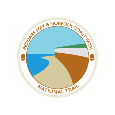 Peddars Way & Norfolk Coast Path National Trail woven badge artwork
