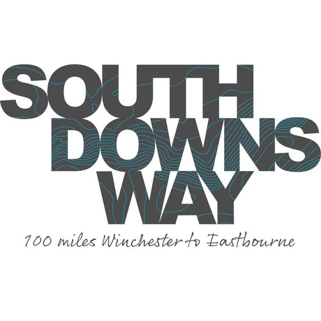 The Trails Shop South Downs Way contours t-shirt design