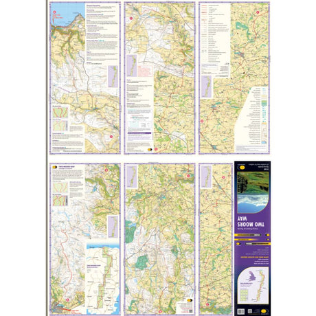 Two Moors Way Harvey Map - The Trails Shop 