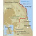 St Oswald's Way and Northumberland Coast Path guidebook map