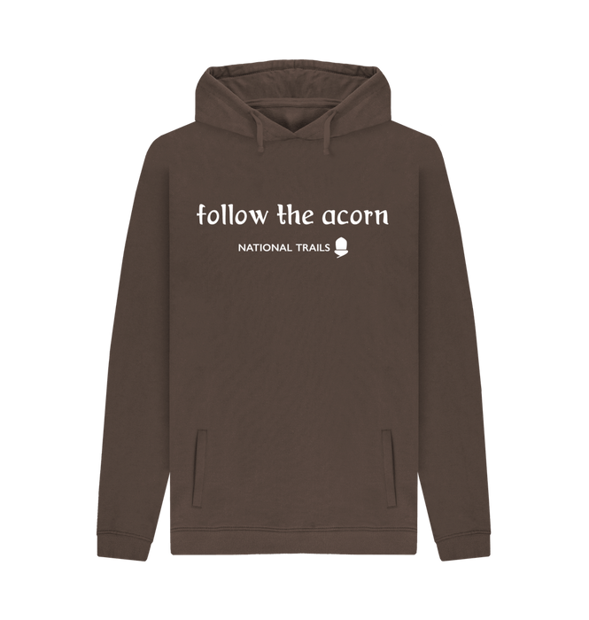 Chocolate Men's 'Follow the acorn' National Trails hoodie