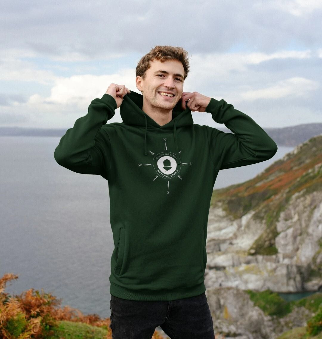 'Follow the acorn' National Trail Men's Compass Hoodie