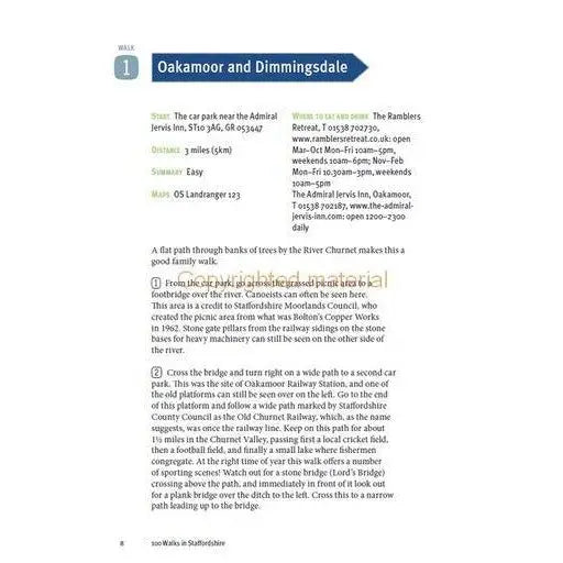 100 Walks in Staffordshire