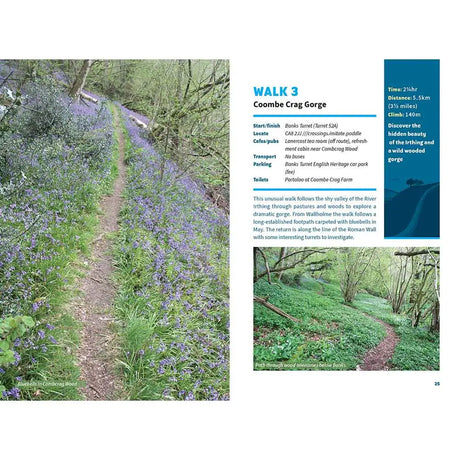 15 Short Walks Hadrian's Wall book Coombe Crag Gorge walk
