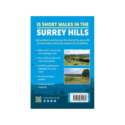 15 Short Walks in the Surrey Hills back cover
