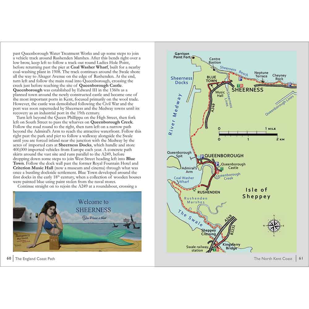 The England Coast Path Book 1 The South Coast by Christopher Goddard Sherness Isle of Sheppey