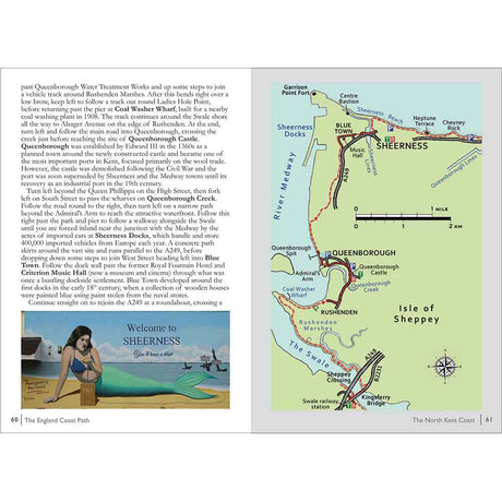 The England Coast Path Book 1 The South Coast by Christopher Goddard Sherness Isle of Sheppey