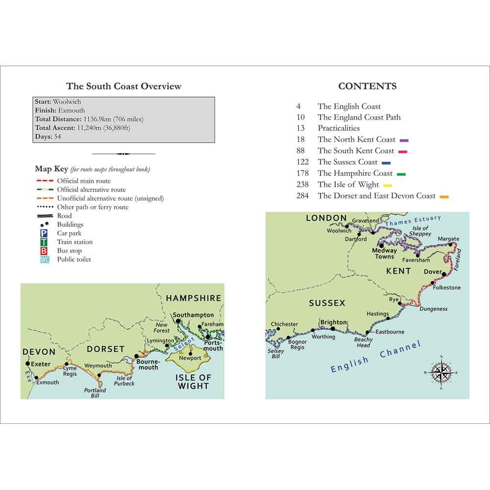 The England Coast Path Book 1 The South Coast Goddard South Coast Overview