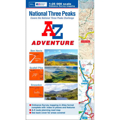 A-Z Adventure Atlas National Three Peaks-The Trails Shop