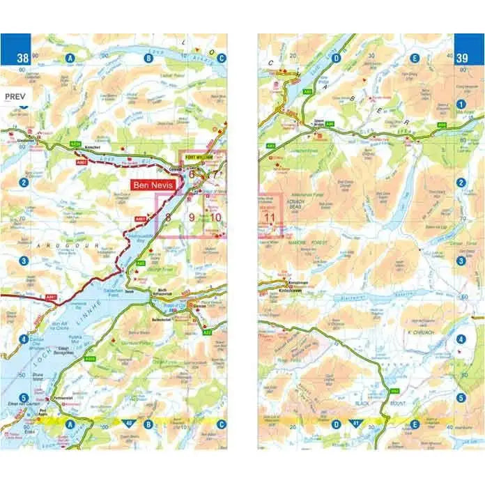 A-Z Adventure Atlas National Three Peaks-The Trails Shop