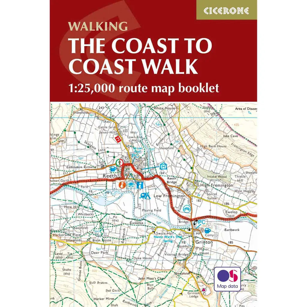 Cicerone Coast to Coast Walk OS Map Booklet