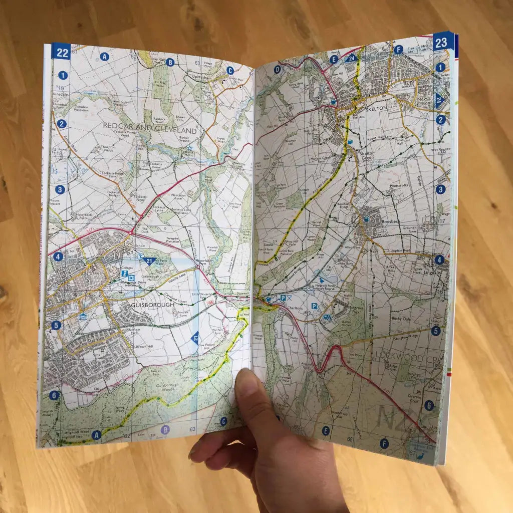 Cleveland Way A-Z Adventure Atlas-The Trails Shop