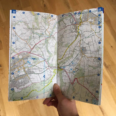 Cleveland Way A-Z Adventure Atlas-The Trails Shop