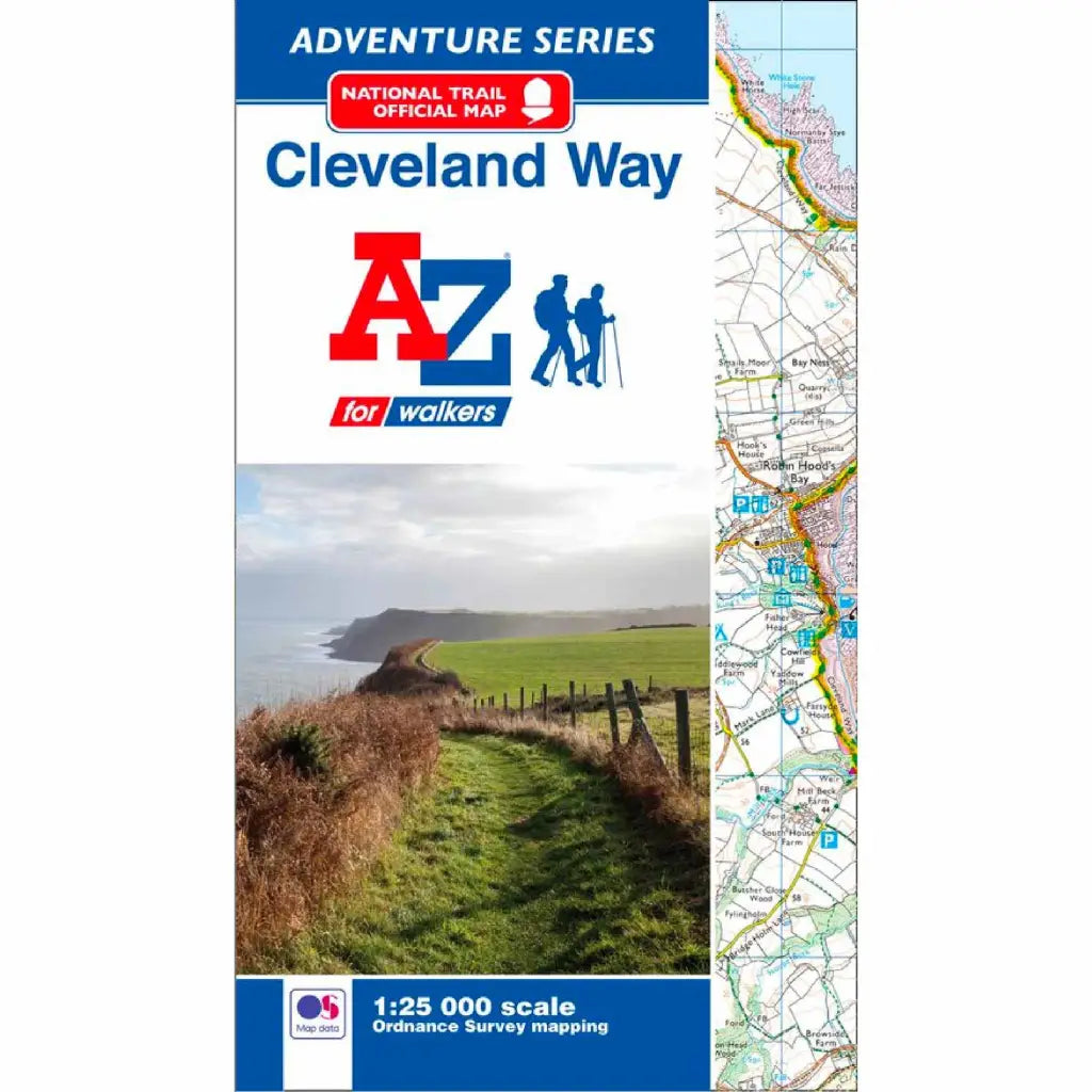 Cleveland Way A-Z Adventure Atlas-The Trails Shop