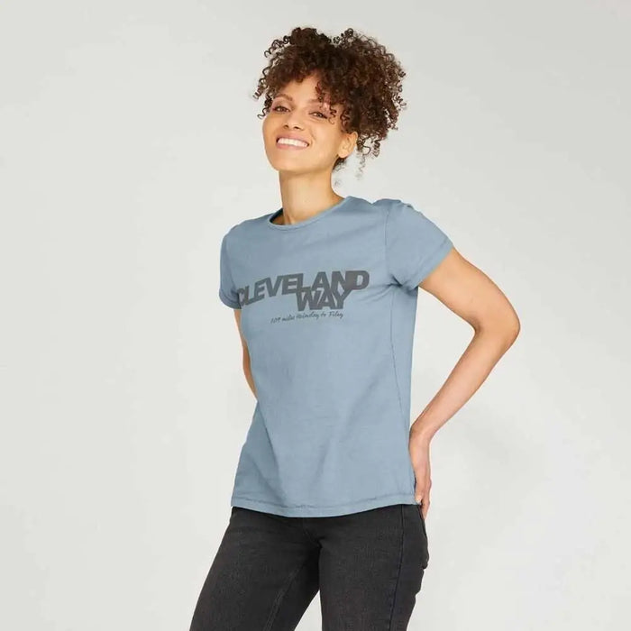 Cleveland Way Contours T-shirt from The Trails Shop Women's Blue