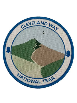Cleveland Way woven sew-on badge - circular