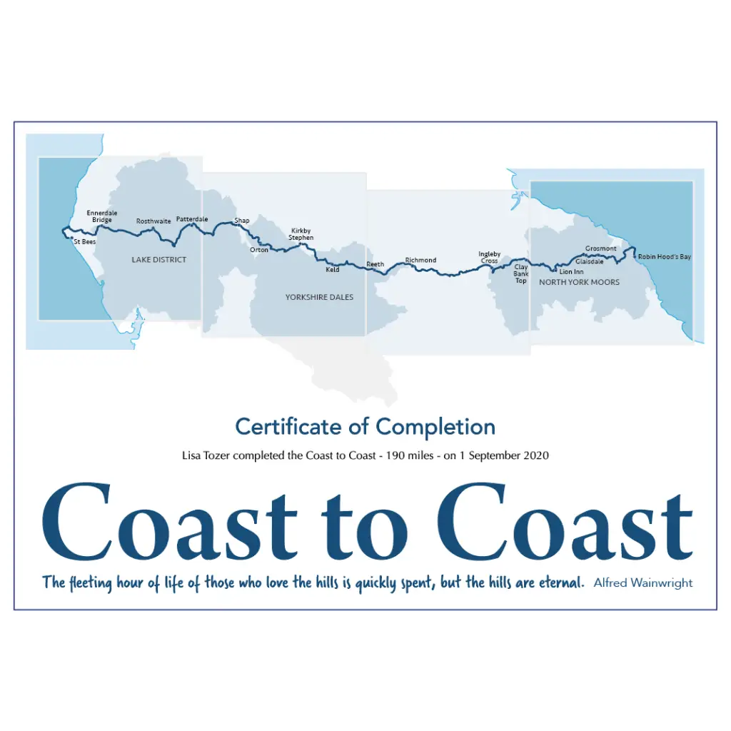 Coast to Coast Walk Merchandise, Maps & Guides