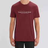 Coast to Coast Walk T-Shirt Burgundy from The Trails Shop