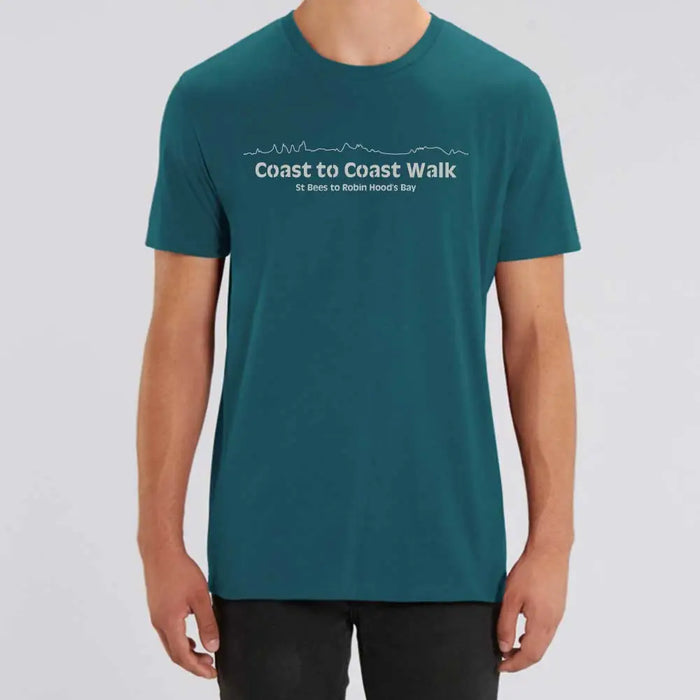 Coast to Coast Walk T-Shirt Dark Teal from The Trails Shop