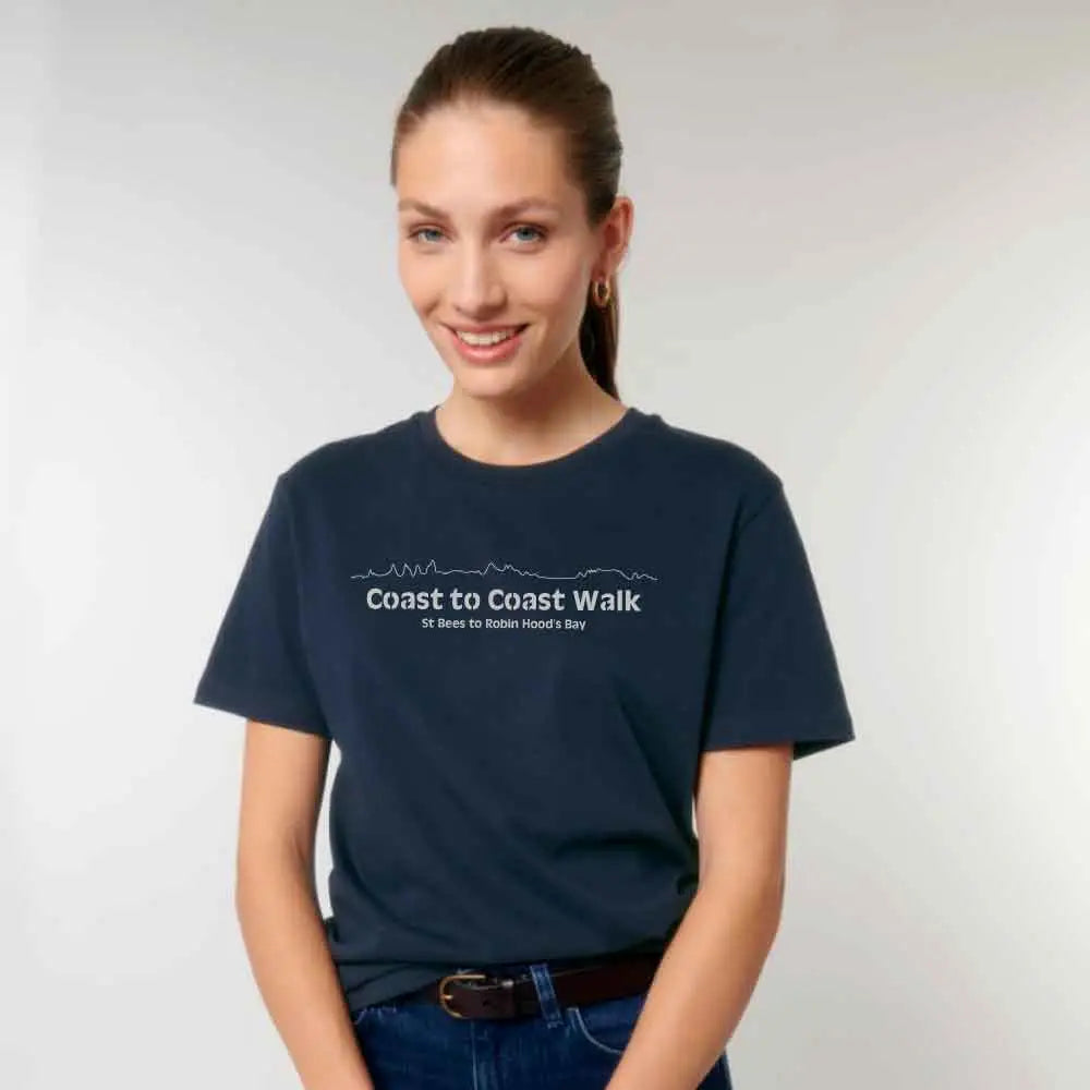 Coast to Coast Walk T-Shirt French Navy from The Trails Shop