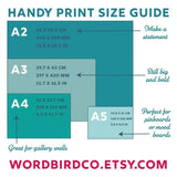 Coast to Coast Walk Art Print size options