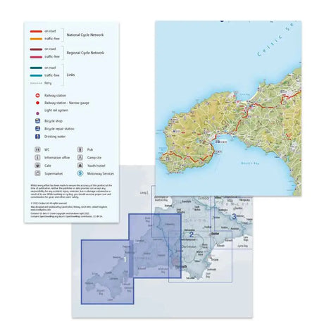 Cornwall and West Devon Cycle Map