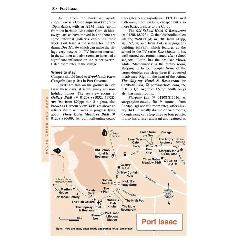 Cornwall Coast Path guidebook Trailblazer The Trails Shop inside pages