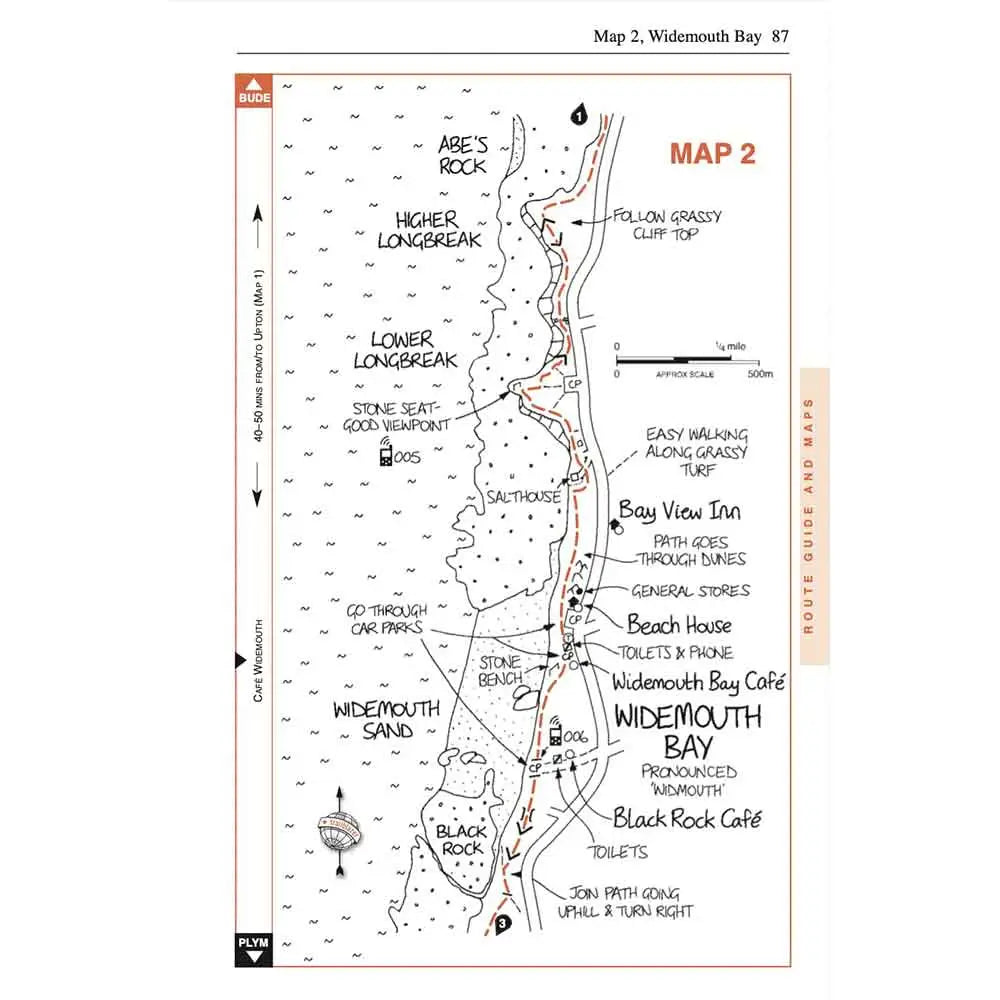 Cornwall Coast Path guidebook Trailblazer The Trails Shop map