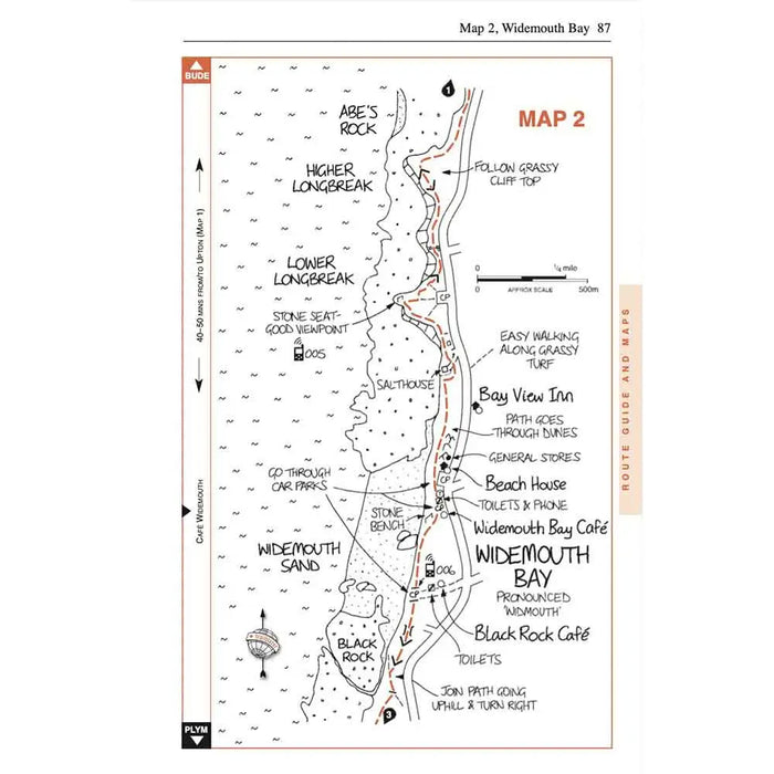 Cornwall Coast Path guidebook Trailblazer The Trails Shop map