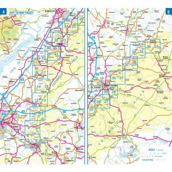 Cotswold Way A-Z Adventure Atlas-The Trails Shop