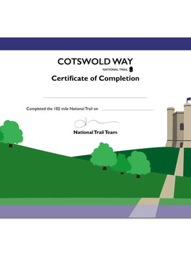 Cotswold Way Completion Certificate