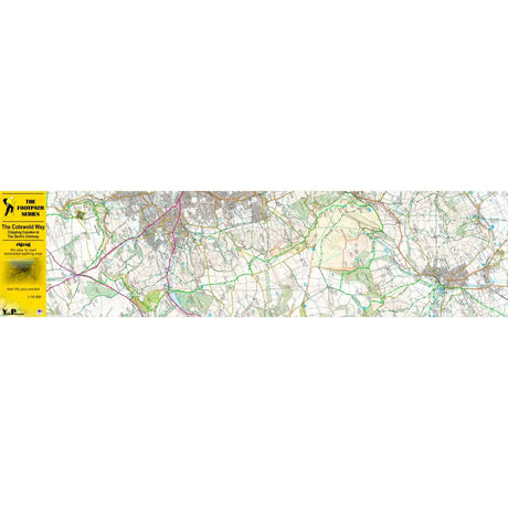 Cotswold Way Zigzag map - Chipping Campden to The Devil's Chimney-The Trails Shop