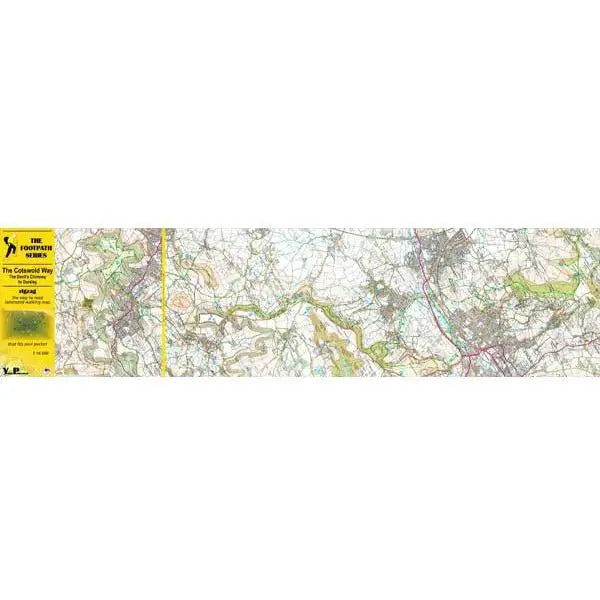 Cotswold Way Zigzag map - Dursley to Bath-The Trails Shop