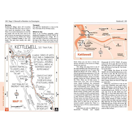 Dales Way Trailblazer guidebook inside pages The Trails Shop