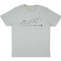 ’From Sea to Summit’ National Trail T-Shirt - Light grey /