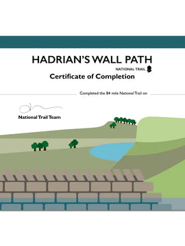 Hadrian's Wall Path Completion Certificate