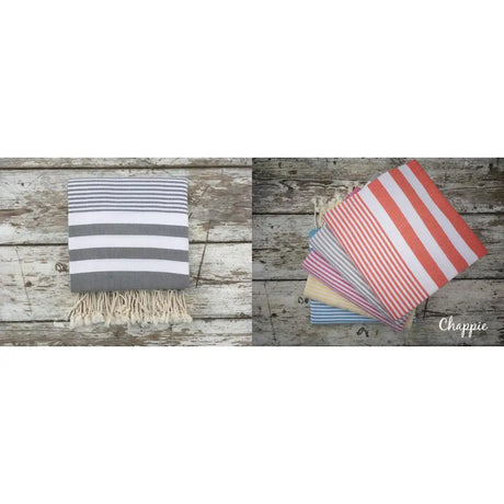 Hammam Towels-Chappie - Grey-The Trails Shop