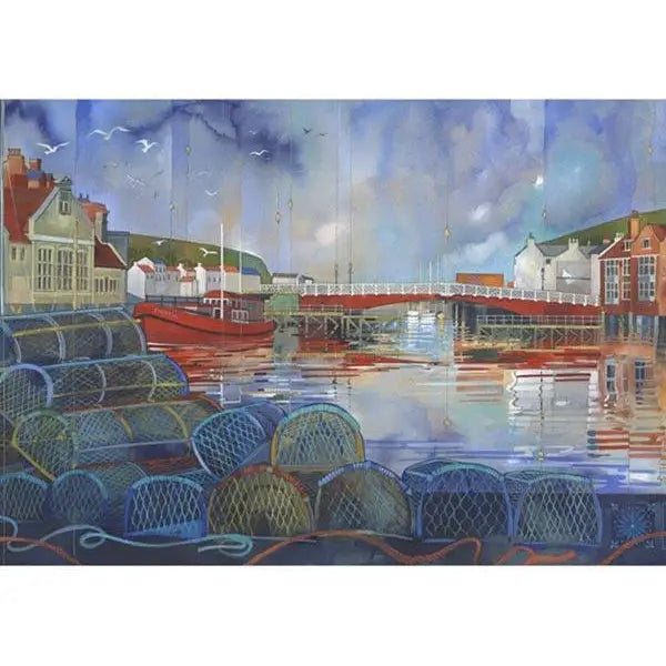 Kate Lycett greeting cards-Lobster Pots-The Trails Shop