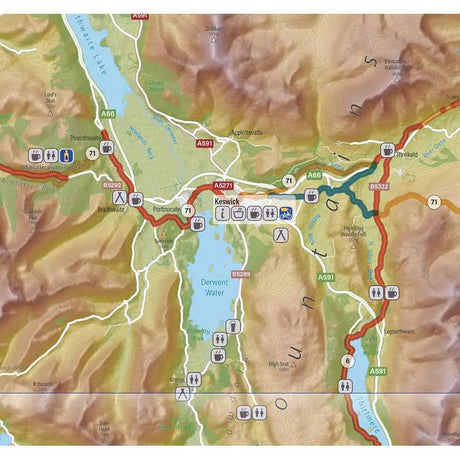 Lake District & Cumbria Cycle Map