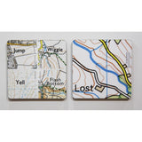 Magnetic Coaster-4 pack (2 of each design)-The Trails Shop